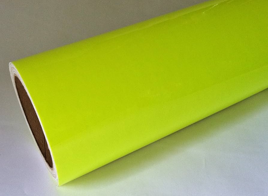 Amazon.com: Fluorescent Yellow Neon Sign Vinyl, Self